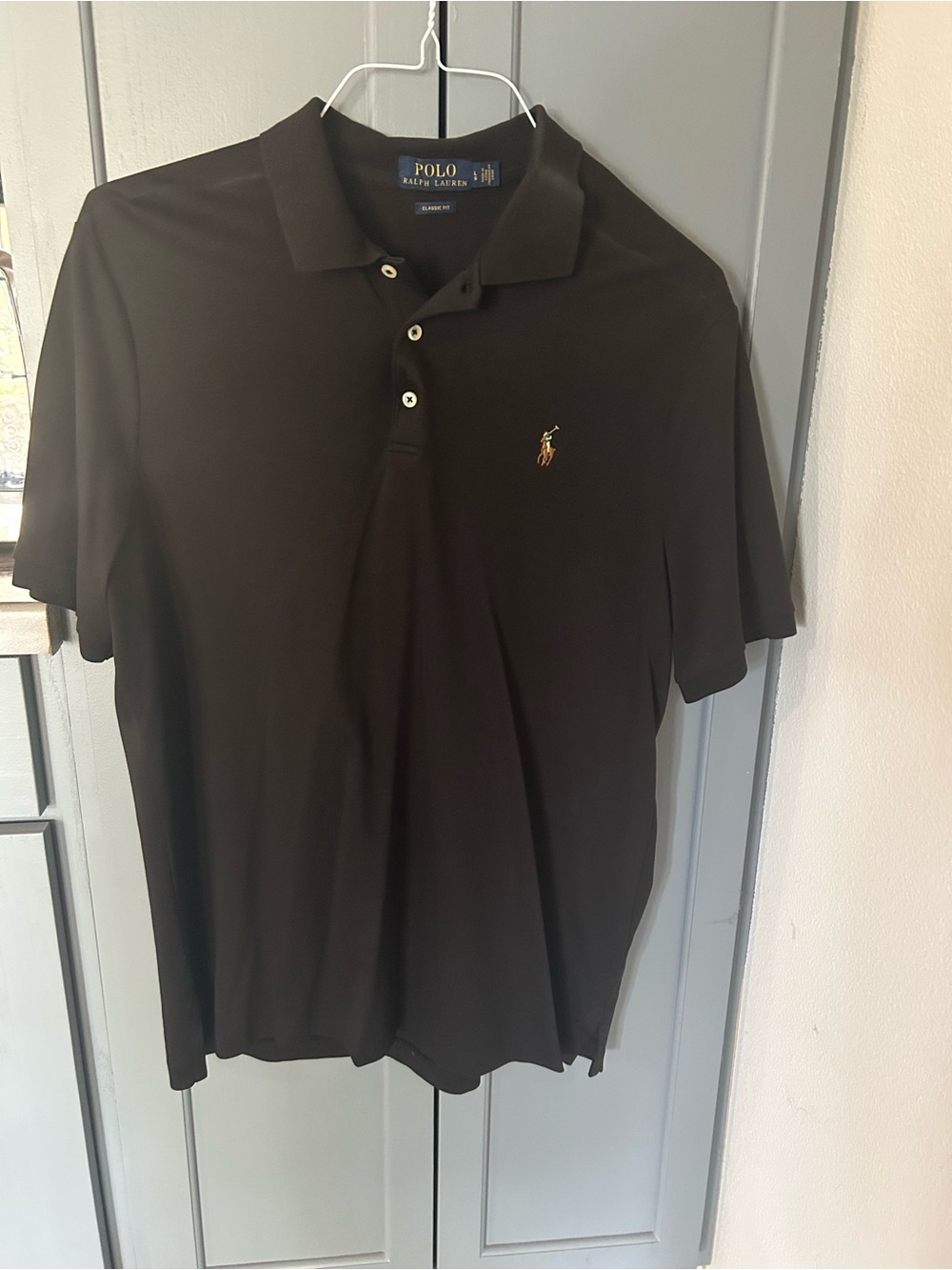 Polo by Ralph Lauren Black Polo with Embroidered Pony